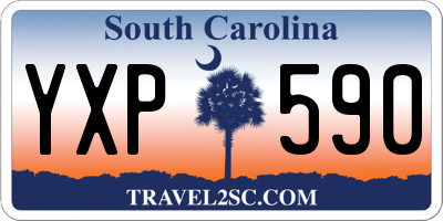SC license plate YXP590