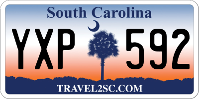 SC license plate YXP592