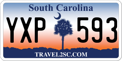 SC license plate YXP593