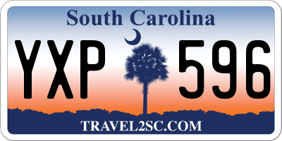 SC license plate YXP596