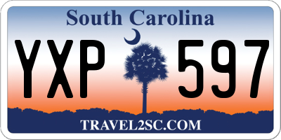 SC license plate YXP597