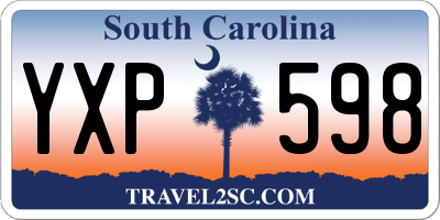 SC license plate YXP598