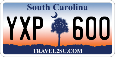 SC license plate YXP600
