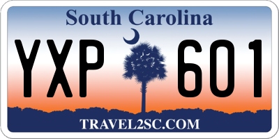 SC license plate YXP601