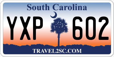 SC license plate YXP602