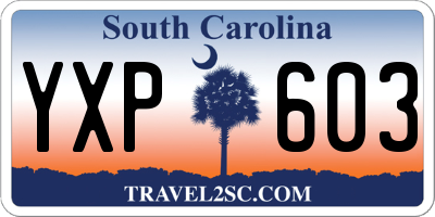 SC license plate YXP603