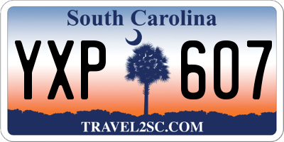 SC license plate YXP607