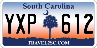 SC license plate YXP612