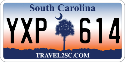 SC license plate YXP614
