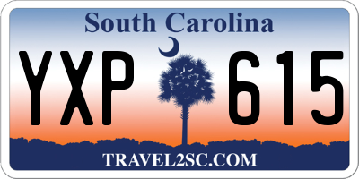 SC license plate YXP615