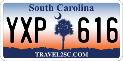 SC license plate YXP616