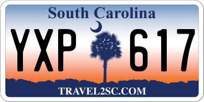SC license plate YXP617