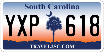 SC license plate YXP618