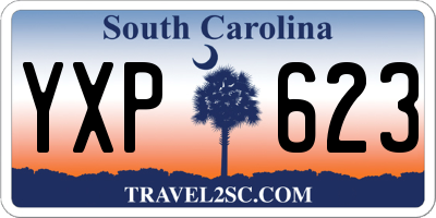 SC license plate YXP623