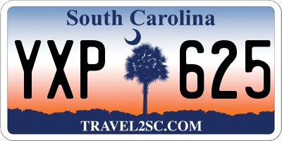 SC license plate YXP625