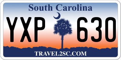 SC license plate YXP630