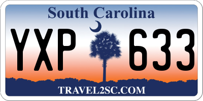SC license plate YXP633