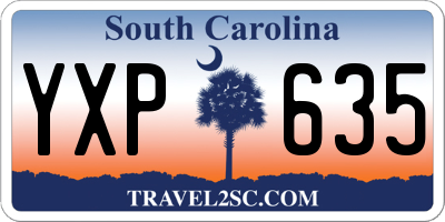 SC license plate YXP635
