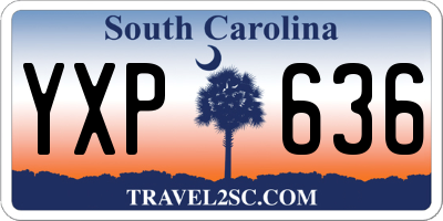 SC license plate YXP636