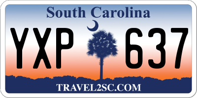 SC license plate YXP637