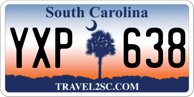 SC license plate YXP638