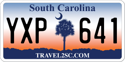 SC license plate YXP641