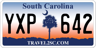 SC license plate YXP642