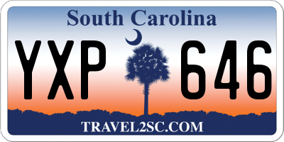 SC license plate YXP646