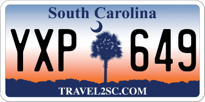 SC license plate YXP649