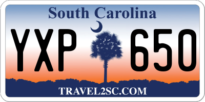 SC license plate YXP650