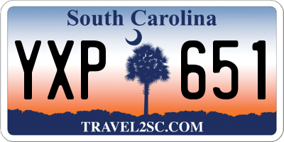 SC license plate YXP651