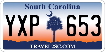 SC license plate YXP653