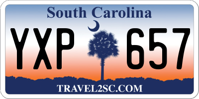 SC license plate YXP657