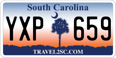 SC license plate YXP659