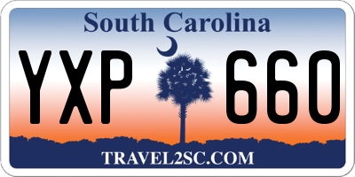 SC license plate YXP660