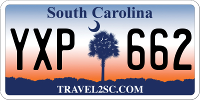 SC license plate YXP662