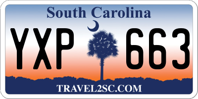 SC license plate YXP663