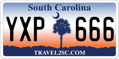 SC license plate YXP666