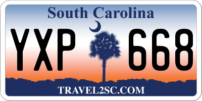 SC license plate YXP668