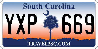 SC license plate YXP669