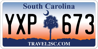 SC license plate YXP673