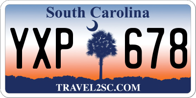 SC license plate YXP678