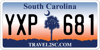 SC license plate YXP681