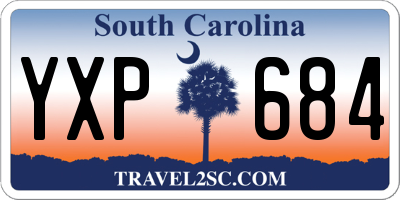 SC license plate YXP684