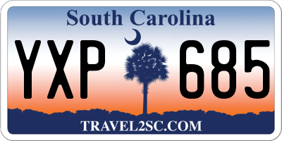 SC license plate YXP685