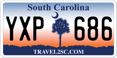 SC license plate YXP686
