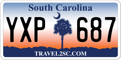 SC license plate YXP687