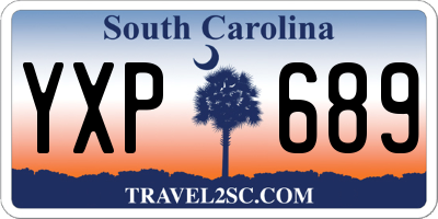 SC license plate YXP689
