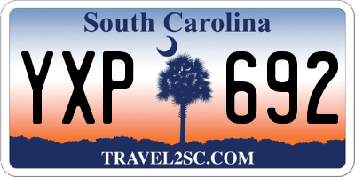 SC license plate YXP692