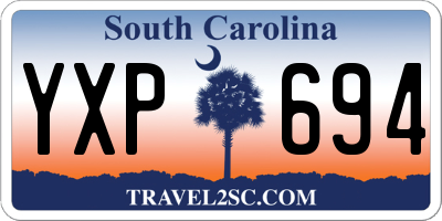 SC license plate YXP694
